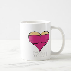 Taza De Café San Valentín te amo con mi gran corazón de pecho g
