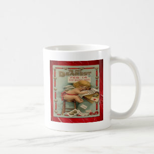 Taza De Café San Valentín Victoriano A Mi Más Querido