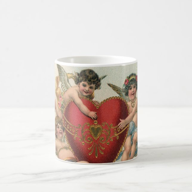 Taza De Café San Valentines antiguos, Ángeles Victorianos Queru (Centro)