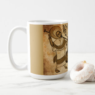 Taza De Café San Yared y el instrumento musical etíope