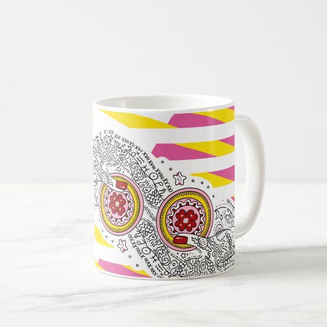 Taza De Café Sana Tarot - Two of Pentacles (Anverso derecho)
