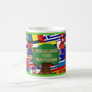 Taza De Café Sanar el árbol de las naciones