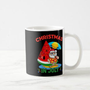 Taza De Café Sandía Árbol de Navidad Navidad en Julio Verano