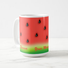 Taza De Café sandía de verano personalizada