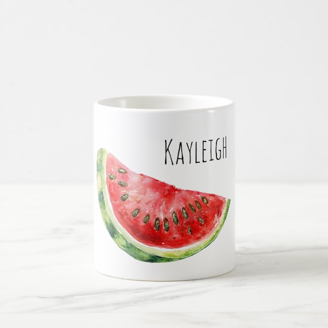 Taza De Café Sandía roja verde (Centro)