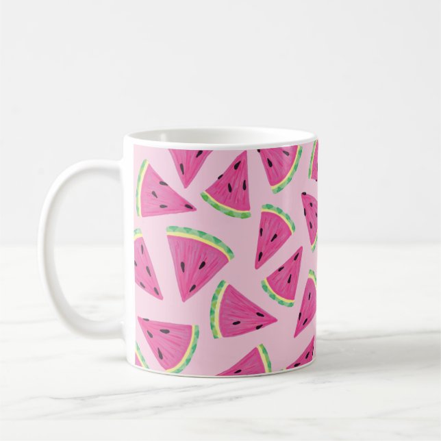 Taza De Café Sandía Rosa (Izquierda)