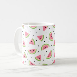 Taza De Café sandías rosas, semillas de sandía, patrón de veran