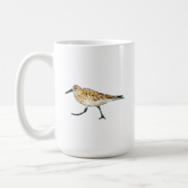 Taza De Café Sandpiper Beach Shorebird (Izquierda)