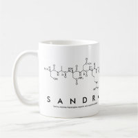 Sandra péptido nombre mug
