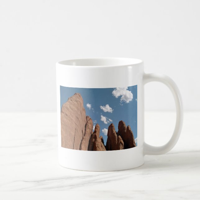 Taza De Café Sandstone Fins Fotografía del Desierto de Utah (Derecha)