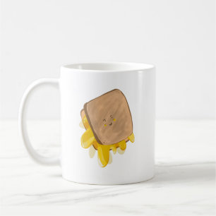 Taza De Café Sándwich de queso a la parrilla adorable que gotea