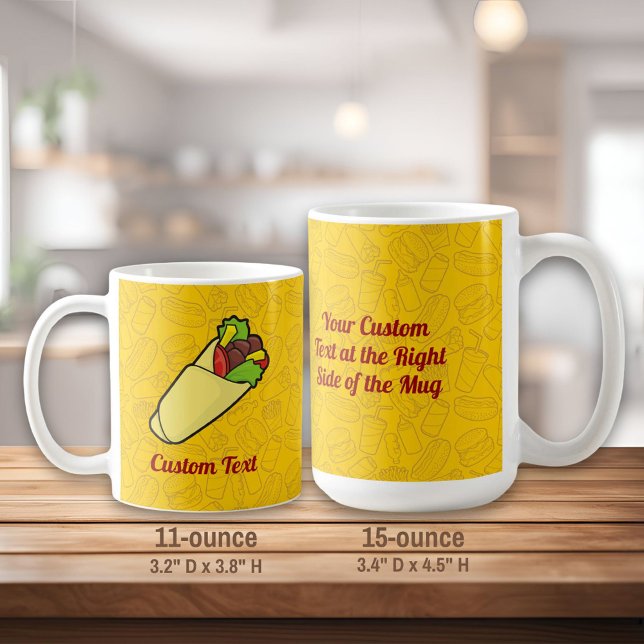 Taza De Café Sándwich de tortilla envuelve café tazón (Subido por el creador)