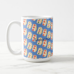 Taza De Café Sándwiches De Frutas Y Postres De Crema
