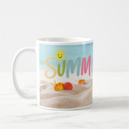 Taza De Café Sandy Beach Summertime Vibes Mug!
