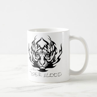 TAZA DE CAFÉ SANGRE DEL TIGRE DEL BRILLO DEL MEDIO