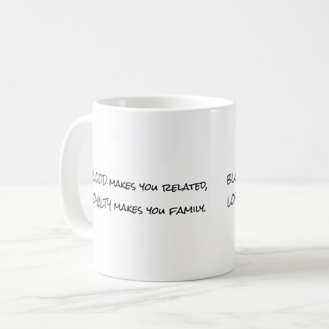 Taza De Café Sangre y familia (Anverso izquierdo)