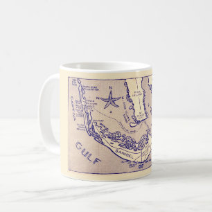 Taza De Café Sanibel Captival Map Mug