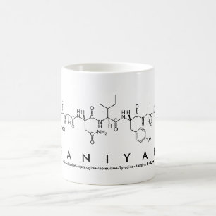 Taza De Café Saniyah peptide nombre mug