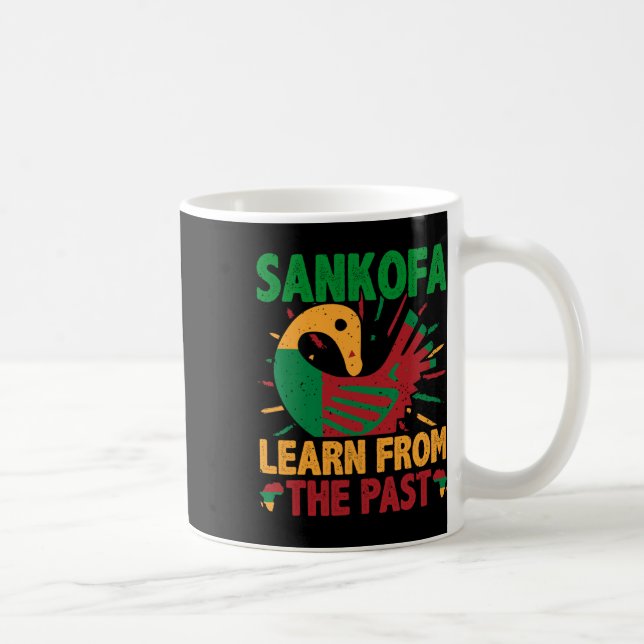Taza De Café Sankofa Symbol And Adinkra Ghana For Black History (Derecha)
