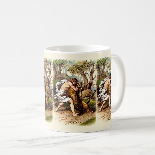 Taza De Café Sansón y el león (Anverso derecho)
