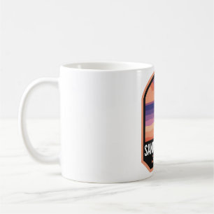 Taza De Café Santa Barbara CA Retro Sunset