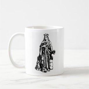 Taza De Café Santa Bárbara con cáliz y cañón café Mug