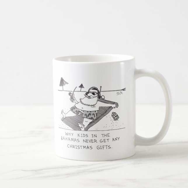 Taza De Café Santa Beach Time zurda (Derecha)