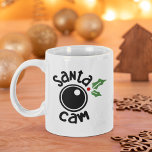 Taza De Café Santa Cam, Funny Christmas<br><div class="desc">Lindo Diseño divertido de taza para esta navidad " Santa Cam" de lado de la taza" y del otro las opciones "naughty, nice, i tried". este modelo es el regalo ideal para esta navidad para esa persona querida amante de la navidad y de los regalos navideños divertidos. No lo piense...</div>