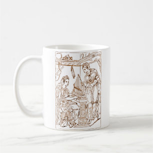Taza De Café Santa Cecilia con Santa Catalina de Alejandría