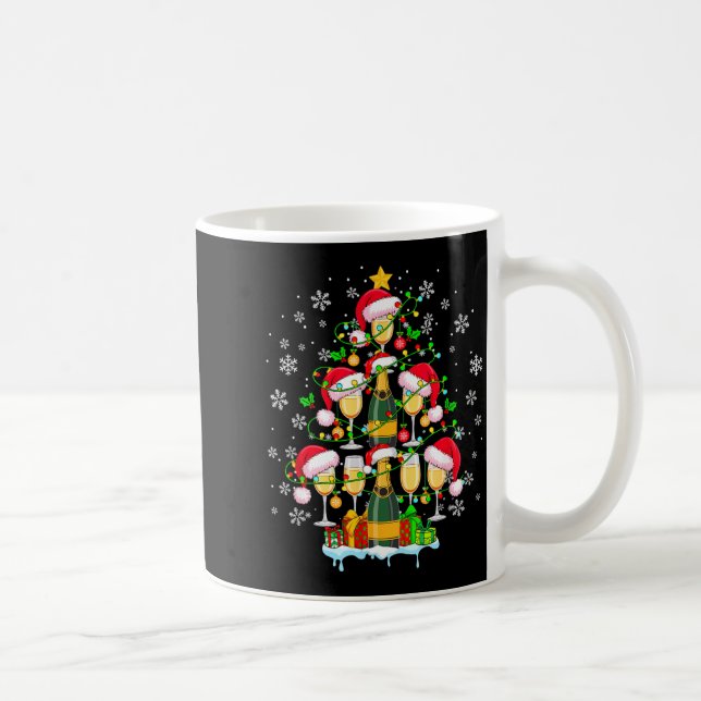 Taza De Café Santa Champagnes As Christmas Tree Matching Drinke (Derecha)