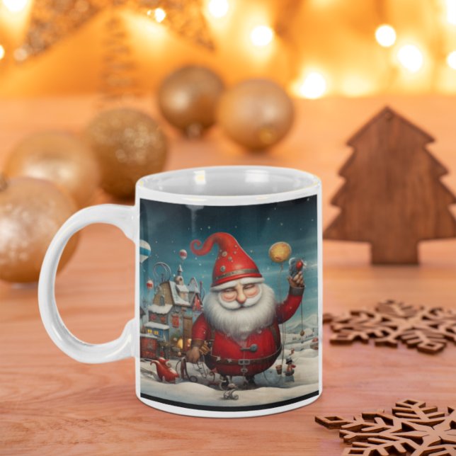 Taza De Café Santa Claus 2 Mug (Whimsical Surrealist Santa Claus 2 Mug
)