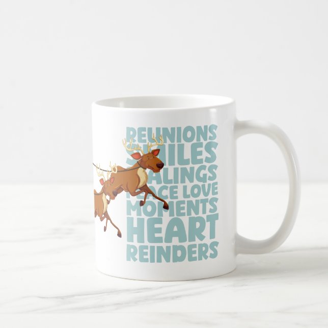 Taza De Café Santa Claus and Reindeer Christmas Mug (Derecha)