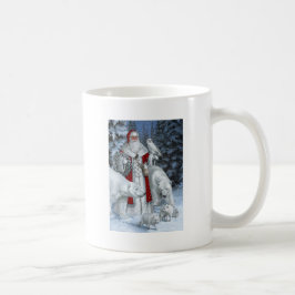 Taza De Café Santa Claus Con Un Búho Y Osos Polares