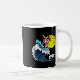 Taza De Café Santa Claus Cool Dabbing Surfing Navidad Divertida