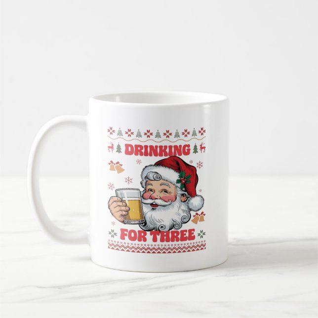 Taza De Café Santa Claus Couple Chirstmas (Izquierda)