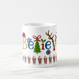 Taza De Café Santa Claus cree Navidades