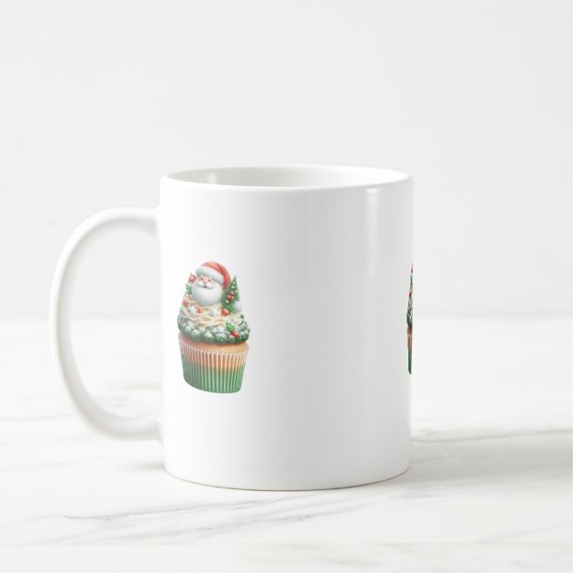 Taza De Café santa claus cupcakes mug (Izquierda)
