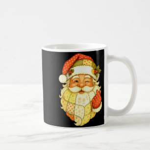 Taza De Café Santa Claus de parches de Navidad divertido para h