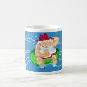 Taza De Café Santa Claus de vacaciones