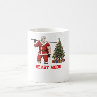 Taza De Café * Santa Claus en modo bestia levantando árbol de N