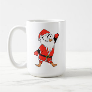 Taza De Café Santa Claus Penguin lista para Navidades