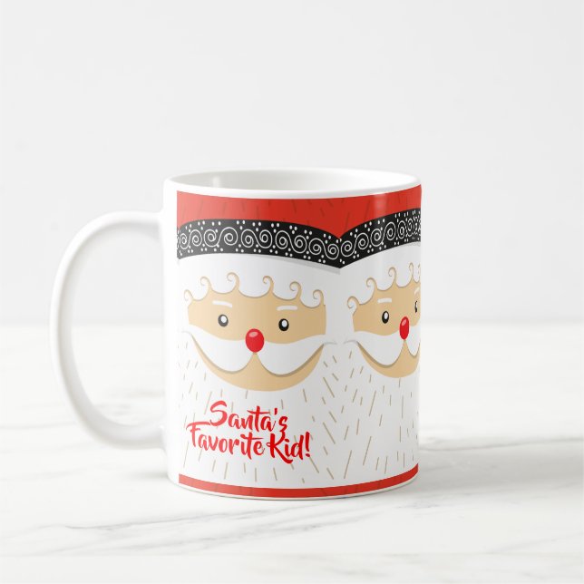 Taza De Café Santa Claus Selfie (Izquierda)