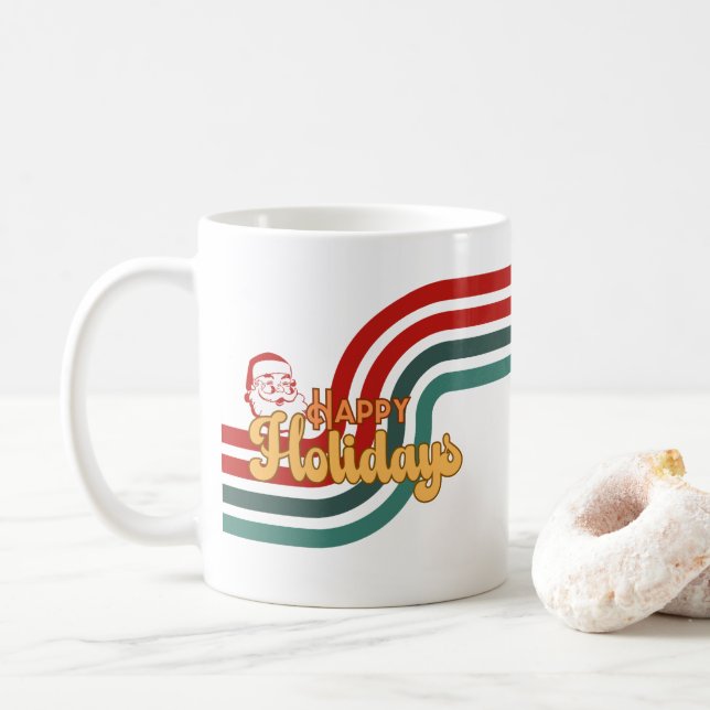 Taza De Café Santa Claus traviesa (Con donut)