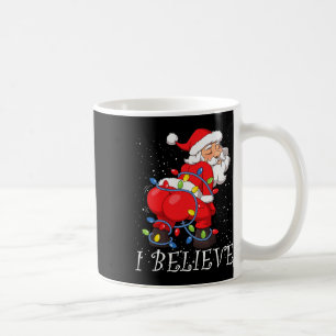 Taza De Café Santa Claus Twerk Me Encanta Árbol de Navidad Luce