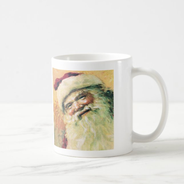 Taza De Café Santa Claus Vintage Christmas (Derecha)