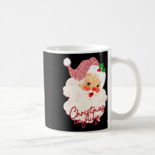 Taza De Café Santa Claus Vintage Navidad En Julio Rosa Verano