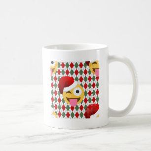 Taza De Café santa claus wink emoji