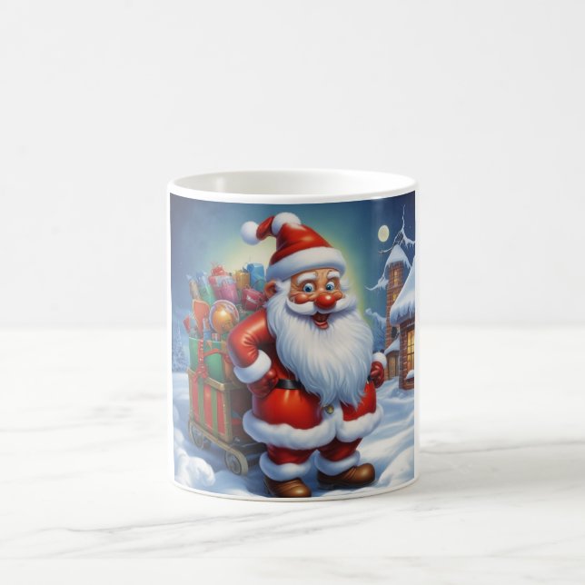 Taza De Café Santa Cláusula Feliz Navidad Feliz Año Nuevo (Centro)