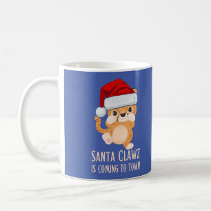 Taza De Café SANTA CLAWZ VIENE A LA CIUDAD DE divertidas X-mas