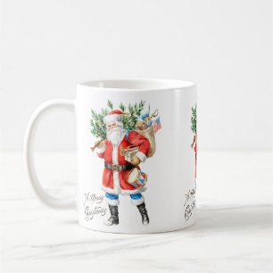 Taza De Café Santa con juguetes y tambor